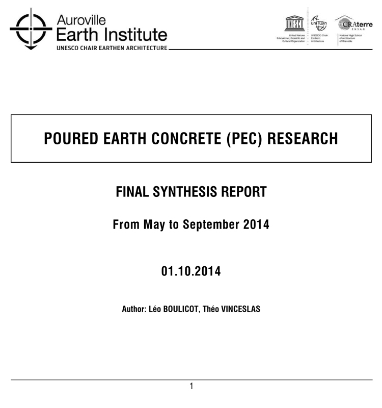 PEC Report 2014 - Final Report by Leo & Theo